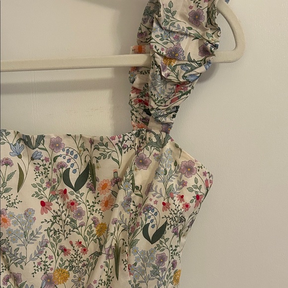 Floral Ruffle Strap mini Dress - Picture 3 of 6